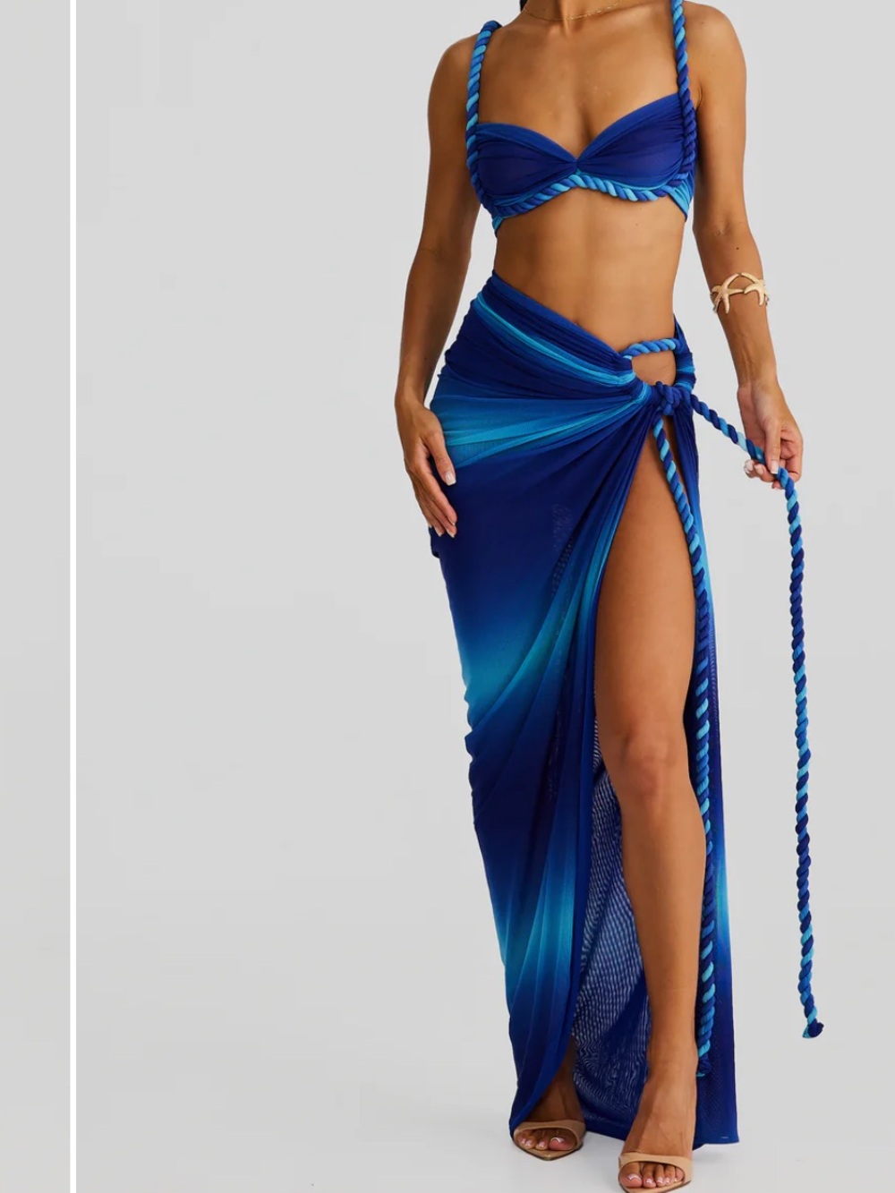 Melani the label two piece blue ombré set